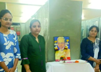 गोदावरी आय एम आर महाविद्यालयात डॉ.एस.आर. रंगनाथन जयंती निमीत्‍त अभिवादन