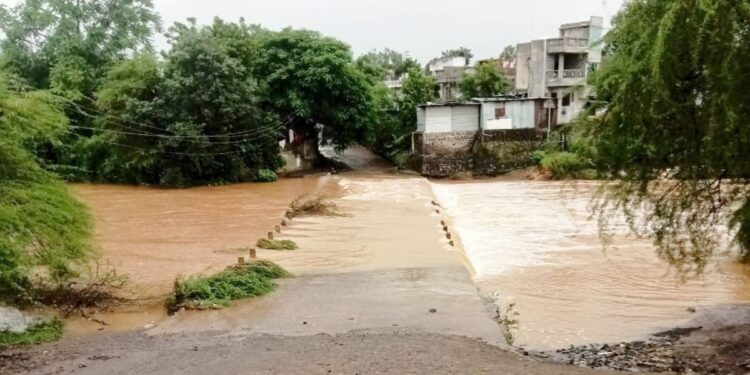 धक्कादायक : जिल्ह्यात पुराच्या पाण्यात दोघे तरुण वाहून गेले, एकाचा शोध सुरूच !