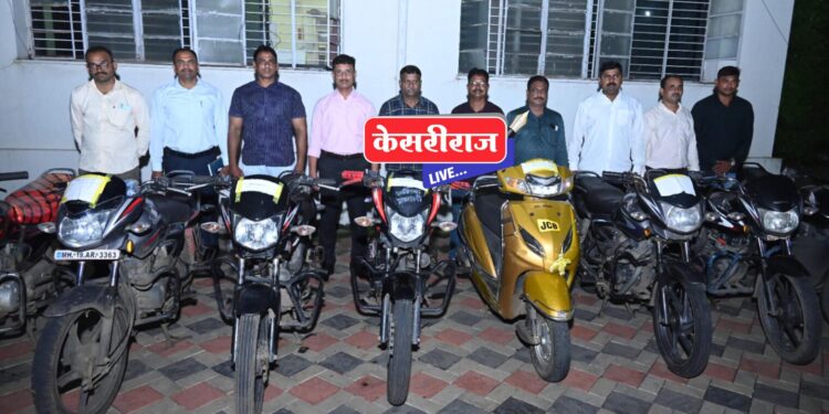 अट्टल दुचाकी चोरटे एलसीबीने केले गजाआड, १० दुचाकी हस्तगत  