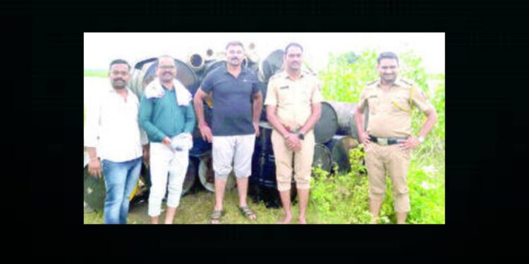 गावठी हातभट्टी उध्वस्थ ; पहूर पोलिसांची कारवाई