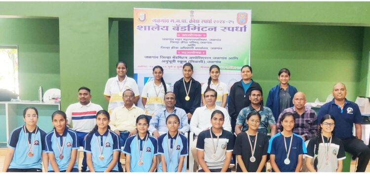जळगाव म. न. पा. आंतरशालेय बॅडमिंटन स्पर्धा २०२४ उत्साहात