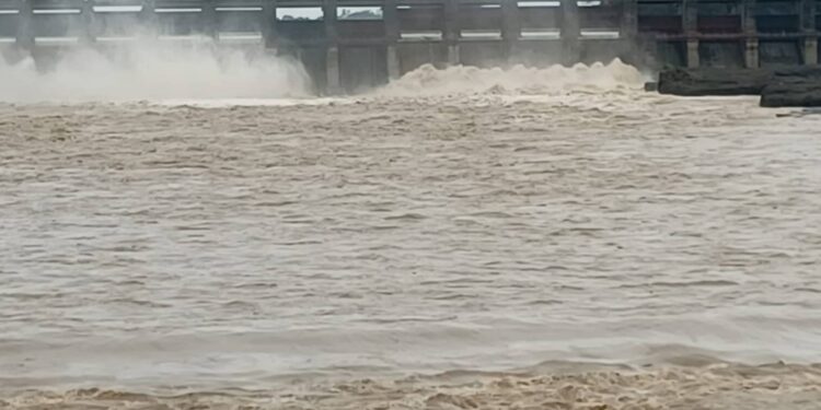 हतनूरचे २० दरवाजे उघडले, पाणलोट क्षेत्रात २०६.४ मिलिमीटर पाऊस