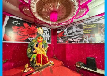 अत्याचाराची विकृत मानसिकता येते कुठून ? देखाव्याने वेधले लक्ष..!