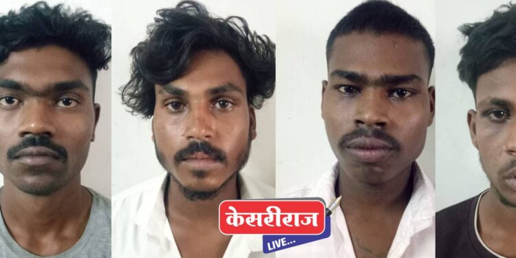 बकऱ्या चोरणाऱ्या चौघांच्या आवळल्या मुसक्या, एमआयडीसी पोलिसांची कामगिरी