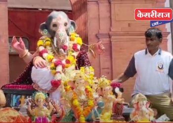 जळगावात गणेश विसर्जन मिरवणुकीला जल्लोषात प्रारंभ