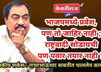 भाजपमध्ये प्रवेश, पण तो जाहिर नाही ; राष्ट्रवादी सोडायची पण पवार तयार नाही !