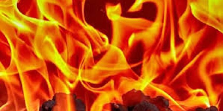 रेशन दुकानाला भीषण आग, ५० हजारांच्या नुकसानीचा अंदाज