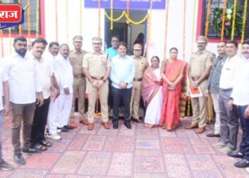 मेहरूण येथे पोलीस चौकीचे आमदार राजूमामा भोळे यांच्याहस्ते उदघाटन