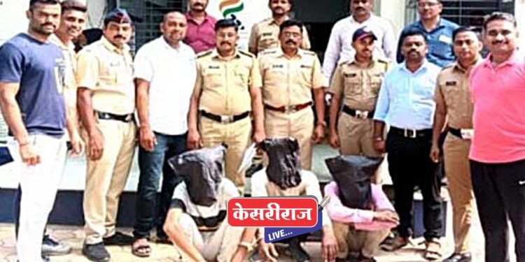 घरफोडी, तार चोरीप्रकरणी तीन गुन्हेगार जेरबंद