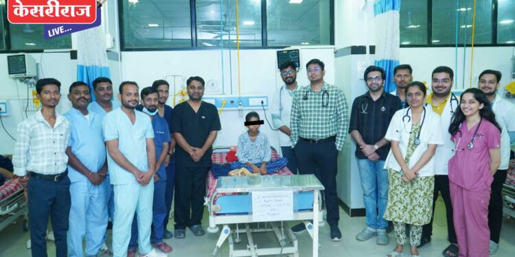 ११ वर्षीय बालिकेच्या हृदयावरील छीद्रावर यशस्वी शस्त्रक्रिया