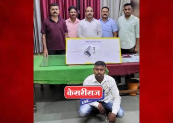 हवेत गोळीबार करून दहशत पसरविणारा वाळूमाफिया अटकेत