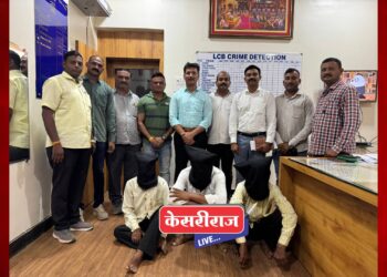 विद्युत खांबावरील तारांची चोरी करणाऱ्या तिघांना केले जेरबंद