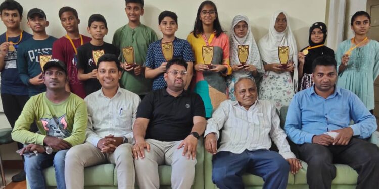  बुद्धिबळ स्पर्धेसाठी जळगावचा तसीन ,टिळक , राज ,जयेश , तर मुलींमध्ये माही ,झुनेरा ,इमान ,गुंजल यांची निवड