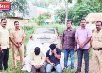 गुटख्यासह तंबाखूचा साठा जप्त ; मुद्देमालासह दोघांना अटक