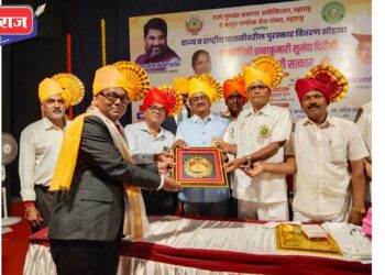 सुधाकर माळी यांचा राज्यस्तरीय कामगार भूषण पुरस्काराने सन्मान