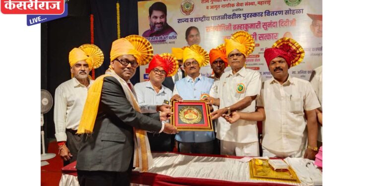 सुधाकर माळी यांचा राज्यस्तरीय कामगार भूषण पुरस्काराने सन्मान