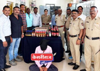 खानावळीत दारूचा साठा करून विक्री, मुद्देमालासह एकाला अटक