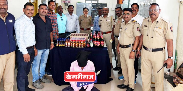 खानावळीत दारूचा साठा करून विक्री, मुद्देमालासह एकाला अटक