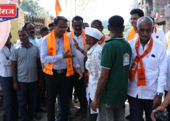 महायुतीचे उमेदवार अमोल पाटील यांच्या विविध गावात भेटी