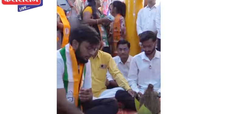 काँग्रेस पक्षाचे उमेदवार धनंजय चौधरींच्या प्रचाराचा शुभारंभ