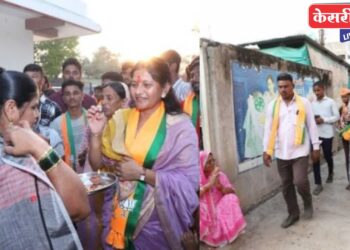 चाळीसगावात आ. मंगेश चव्हाण यांच्या प्रचारार्थ पत्नी प्रतिभाताई उतरल्या मैदानात