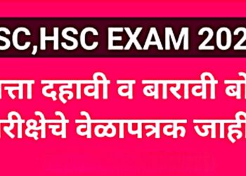 वेळापत्रक जाहीर; बारावीची ११ तर दहावीची परीक्षा २१ फेब्रुवारीपासून सुरु होणार