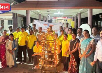 दिव्यांगांच्या हजारो दिव्यांनी उजळले चिमुकले श्रीराम मंदिर!