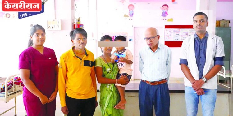 हिमोफिलीयाग्रस्त बालकावर यशस्वी उपचार 