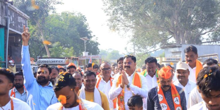 सातगाव आणि परिसराचा विकसित चेहरा निर्माण करणार -आमदार किशोर आप्पा पाटील