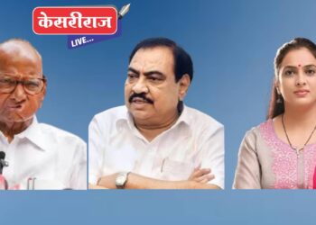 महाविकास आघाडीच्या उमेदवार रोहिणी खडसे यांच्या प्रचारार्थ मुक्ताईनगरात शरद पवार यांची जाहीर सभा