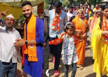 बापाच्या प्रचारासाठी लेकरं सरसावली !