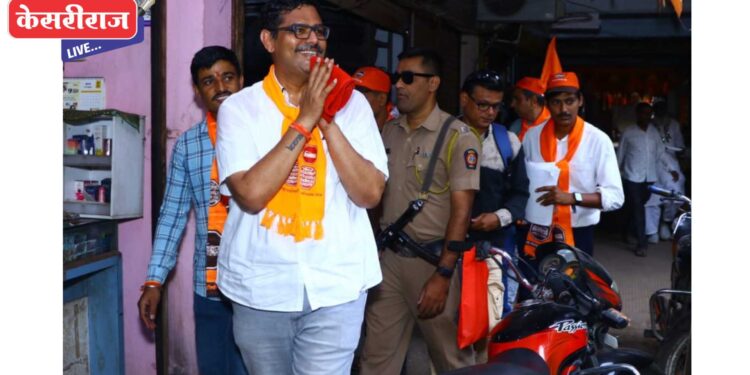 मनसेचे उमेदवार डॉ. अनुज पाटील यांचा व्यापाऱ्यांसोबत संवाद