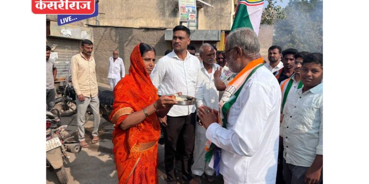 उमेदवार दिलीप खोडपे यांनी केला वाकोद गावात प्रचार