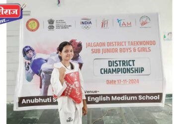 अनुभूती निवासी स्कूलच्या चार्वी शर्माची सब ज्युनिअर राज्य स्पर्धेसाठी निवड