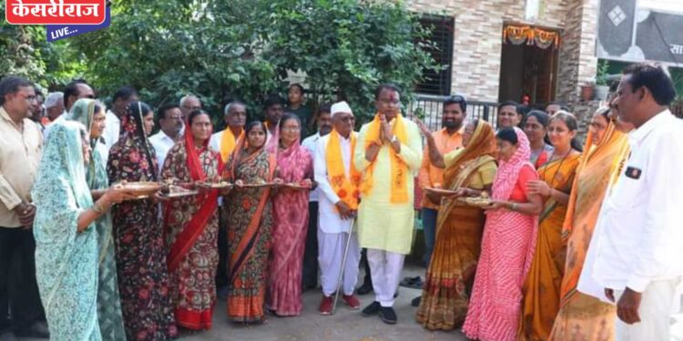 महायुतीचे उमेदवार अमोल पाटील यांचा पारोळा तालुक्यात प्रचार