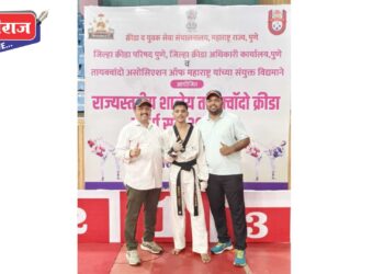 राज्यस्तरीय शालेय तायक्वांडो स्पर्धेत  सरदार जी जी हायस्कूल रावेर चा दानिश तडवी प्रथम राष्ट्रीय स्पर्धेसाठी निवड