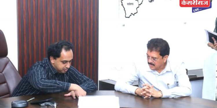 महामार्गावरील अपघात रोखण्यासाठी आ. राजूमामा भोळे यांनी घेतली जिल्हाधिकाऱ्यांची भेट