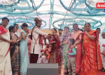 तेली समाजाच्या राज्यस्तरीय मेळाव्यात लागला १ आदर्श विवाह