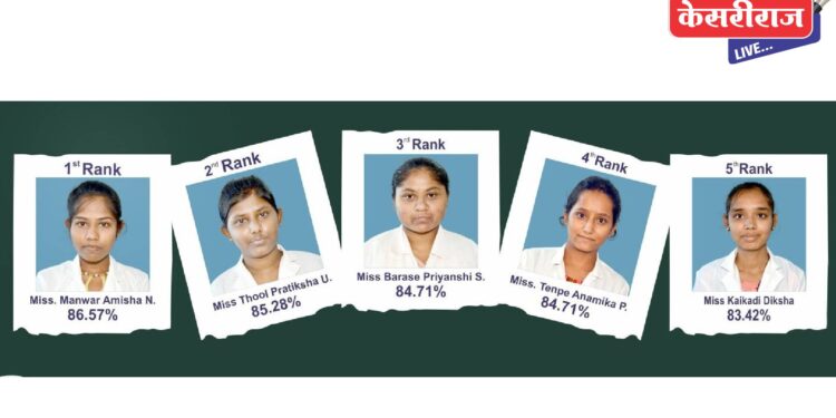 गोदावरी नर्सिंग जीएनएमचा व्दीतीय वर्ष १०० टक्के निकाल