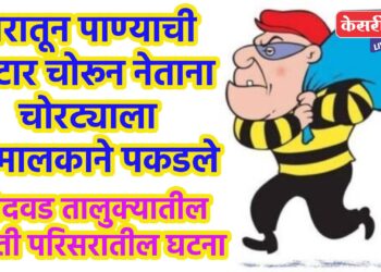 वीजपंपासह केबलची चोरी, गुन्हा दाखल