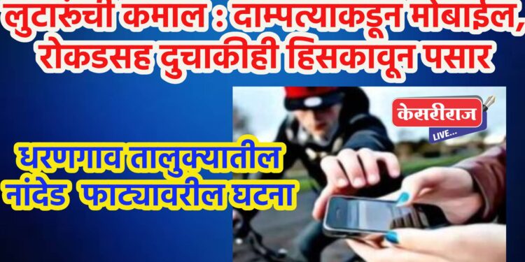 लुटारूंची कमाल : दाम्पत्याकडून मोबाईल, रोकडसह दुचाकीही हिसकावून पसार