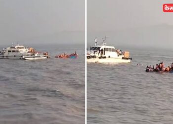 प्रवासी बोटीला नौदलाच्या स्पीडबोटीची जबर धडक : तिघांचा मृत्यू, मृतांचा आकडा वाढण्याची भीती