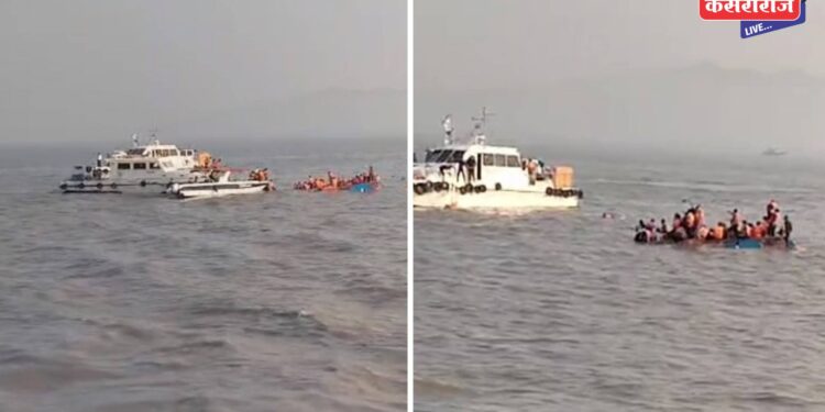 प्रवासी बोटीला नौदलाच्या स्पीडबोटीची जबर धडक : तिघांचा मृत्यू, मृतांचा आकडा वाढण्याची भीती