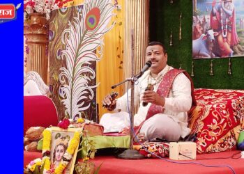 गणेशवाडीत श्रीमद भागवत कथेत गोपाळकाल्याचे किर्तन