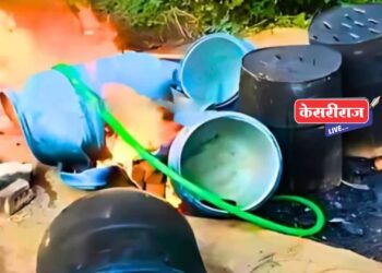 दारूबंदी विभागाने केलेल्या कारवाईत सव्वा पाच लाखांचा मुद्देमाल जप्त