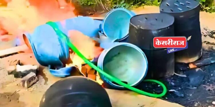 दारूबंदी विभागाने केलेल्या कारवाईत सव्वा पाच लाखांचा मुद्देमाल जप्त