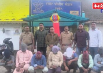 गोमांस विक्री रोखली : ५३ हजाराचे गोमांस जप्त, ९ जणांना अटक