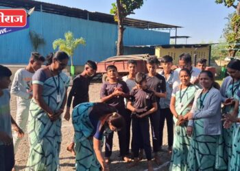 शिरसोली येथे हिराबाई पाटील माध्यमिक विद्यालय येथे क्रीडा स्पर्धांना सुरुवात