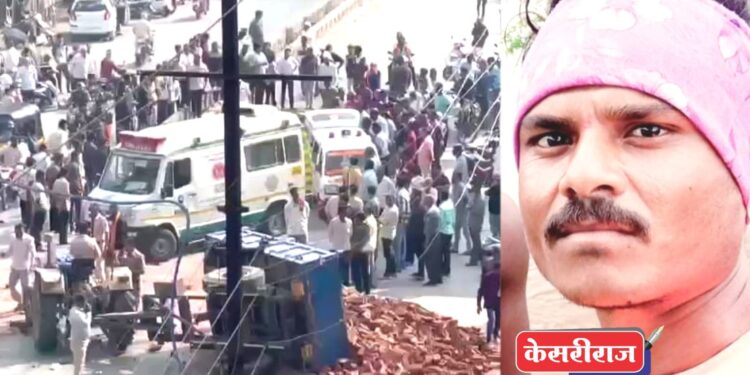 ट्रॅक्टर-ट्रॉलीला ठोकले, डिव्हायडरसह विद्युत पोलला धडक मारली… भरधाव डम्परला प्रशासन कधी आवर घालणार ?