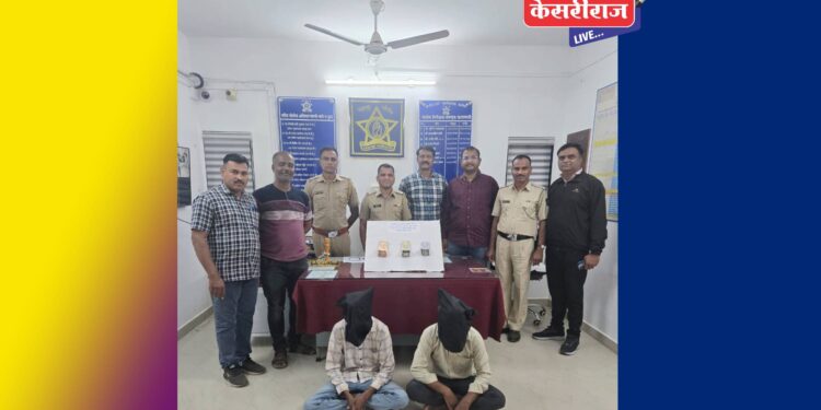 मजुराच्या घरी चोरी करणाऱ्या दोघं तरुणांना अटक, मुद्देमाल जप्त